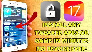 BEST Way To Install Tweaked Apps and Games iOS 17 NO ComputerJailbreak Install FlekStore iPAs [upl. by Tolley]