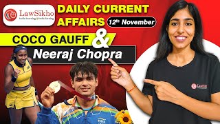 10 Daily News in 2 Minutes  12112024  Current Affairs  Judiciary Prep  Neeraj Chopra  Qatar [upl. by Tinya]