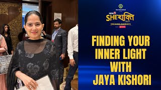 Jaya Kishori At SheShakti  Finding Your Inner Light With Jaya Kishori Spiritual Guru  News18 [upl. by Eanerb]