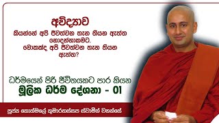 මූලික ධර්ම දේශනා  01  අපි ජීවත්වෙන තැන තියන ඇත්ත  Kothmale Kumarakassapa Thero [upl. by Helli908]