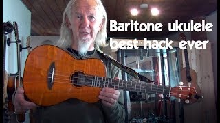 Clever trick with a baritone ukulele [upl. by Bornstein]