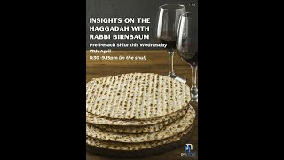 Toras Chaim  Insights into the Haggadah with Rabbi Birnbaum [upl. by Brandes]