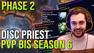 Discipline Priest PvP PHASE 2 BiS List  Wrath of the Lich King Classic  Hydra WotlK Guides [upl. by Mauralia637]