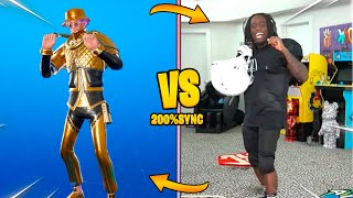 CELEBRITIES Doing FORTNITE Dances in REAL LIFE 300 SYNCED Kai Cenat Camavinga Lady Gaga [upl. by Halihs]