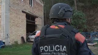 Los Mossos d’Esquadra desmantelan cinco invernáculos con 5000 plantas de marihuana en Benifallet [upl. by Anileve]