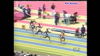 Periklis Iakovakis Mens 400m SemiFinal 1999 World Athletics Indoor Championships [upl. by Siramed]