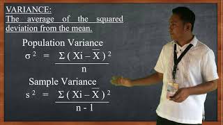 Measures of Variability Ungrouped Data Instructional Video [upl. by Pubilis]