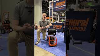 Generals JM1450 electric water jetter quickly clears grease sand and ice A great rental machine [upl. by Manley]