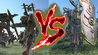 Chosen of Khorne DW VS Chosen of Slaanesh Hellscourges Total War Warhammer 3 [upl. by Binette177]