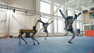 Boston Dynamics Dancing Robots  Do You Love Me [upl. by Anwad]