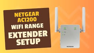 Netgear ac1200 wifi range extender setup [upl. by Mignonne]