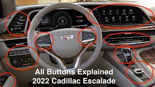 All Buttons Explained 2022 Cadillac Escalade 22 23 2023 [upl. by Alber]