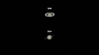 The views of Saturn  2018 vs 2024 [upl. by Ardnahc]