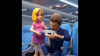 Matchington Mansion game ads 21 Pregnant Lady on Plane [upl. by Sulohcin]