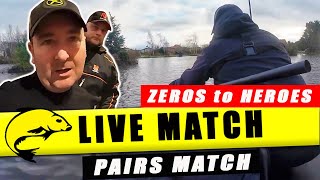 ZEROS to HEROES Live Match Fishing at Lindholme Lakes  Pairs League [upl. by Montford852]