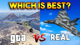 GTA 5 ONLINE VOLATOL VS REAL LIFE VULCAN  WHICH IS BEST BOMBER [upl. by Danika]