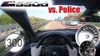 BMW M550d F10 N57 TOP SPEED ON NO LIMIT AUTOBAHN GERMANY [upl. by Faubert166]