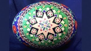 Ukrainian Egg Art  Pysanky Photos Step by Step  Ukraine Easter Eggs Pysanka [upl. by Whitver257]