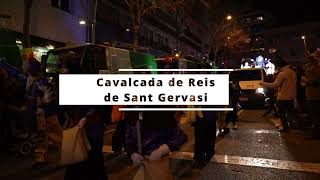 Cavalcada de Reis de Sant Gervasi 2024 [upl. by Nilre]