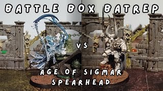 Age of Sigmar Spearhead  Ossiarch Bonereapers vs Slaves to Darkness [upl. by Jasper]