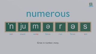 How to pronounce numerous [upl. by Schug]