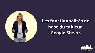 Les fonctions de base du tableur Google Sheets [upl. by Zirtaeb526]