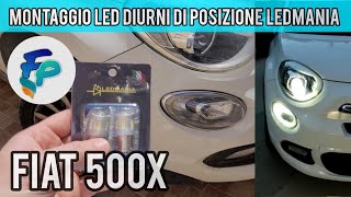 Montaggio lampade LED diurne Ledmania su Fiat 500x [upl. by Oregolac]