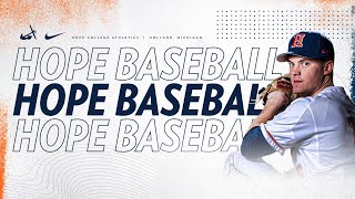 Hope vs Calvin  Baseball 5124  NCAA D3 Baseball  MIAA Baseball [upl. by Jezabella398]