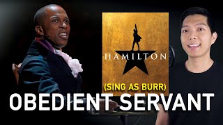 Your Obedient Servant Hamilton Part Only  Karaoke  Hamilton [upl. by Rehc167]