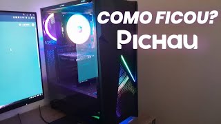 Cooler GAMMAX 400 XT no GABINETE PICHAU KRONEN como ficou [upl. by Einre]