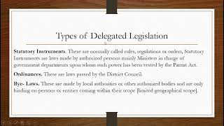 Delegated legislationBusiness law [upl. by Isidor806]