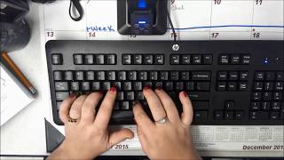 Proper typing hand positions [upl. by Donald]