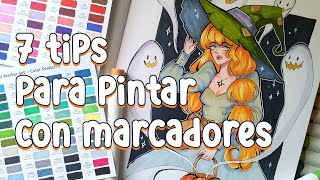 Como pintar con Marcadores✨💛Guía para Principiantes 💛✨  OHUHU [upl. by Etnaid753]