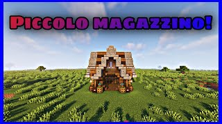 COME COSTRUIRE UN PICCOLO MAGAZZINO SU MINECRAFT  MINECRAFT ITA Tutorial [upl. by Labana818]