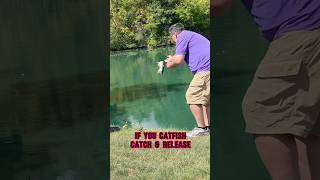 HOW TO Catfish Catch And Release 🐟💦 shorts fishing [upl. by Isdnil]