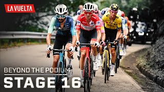 Epic GC fight on slopes of Lagos de Covadonga in Stage 16 of Vuelta  Beyond the Podium  NBC Sports [upl. by Cumings]