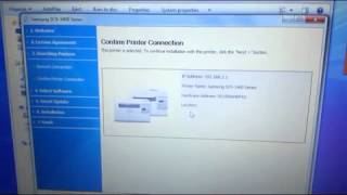 Part 33 SCX 3405W Driver Installation Up to Wireless Print Out via notebook [upl. by Aicilif355]