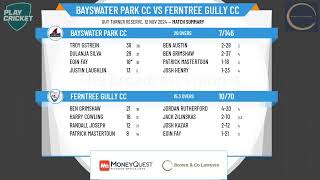 Bayswater Park CC v Ferntree Gully CC [upl. by Laeria]