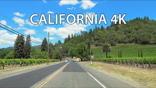 Napa Valley 4K  California Vineyards  Scenic Drive [upl. by Engud558]