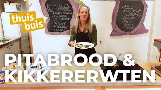 Pitabrood en kikkererwten  ThuisKoken [upl. by Ram]