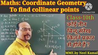 maths coordinate geometry collinear points area of triangle [upl. by Neillij]