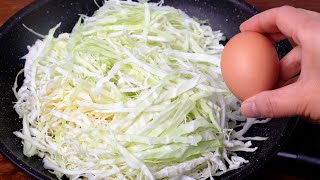 Cabbage with 3 eggs is better than meat Quick simple and delicious dinner recipe [upl. by Henricks29]