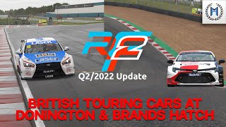 New Content Early Access on rFactor 2  BTCC Cars at Brands Hatch and Donington Park [upl. by Dubenko]