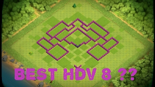 LE MEILLEUR VILLAGE HDV 8 FARMING   Clash of Clans [upl. by Bosson713]