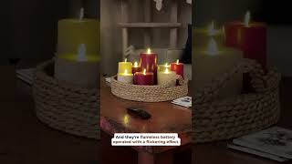 Flameless premium candles from pottery barn [upl. by Martguerita]