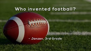 Who invented football [upl. by Evelin]