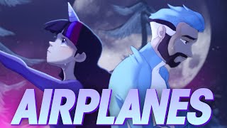 AIRPLANES Mordecai x Twilight  Caleb Hyles amp annapantsu Cover lyrics [upl. by Olifoet931]