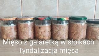 Mięso z galaretką w słoikach Tyndalizacja mięsa [upl. by Jann]