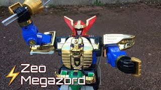 Deluxe Zeo Megazord 1996 toy review Power Rangers Season 4 [upl. by Adelice]