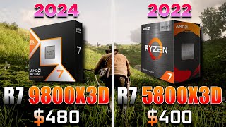 AMD Ryzen 7 9800X3D vs Ryzen 7 5800X3D  How BIG is the Difference [upl. by Gonta]